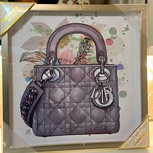 Lux wall Decor Dior handbag